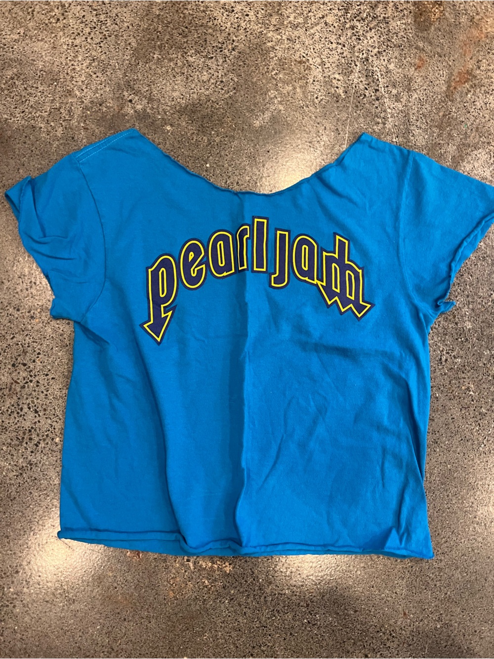Pearl Jam Blue and seattle Mariners  Graphic Short Sleeve Tee - Women's